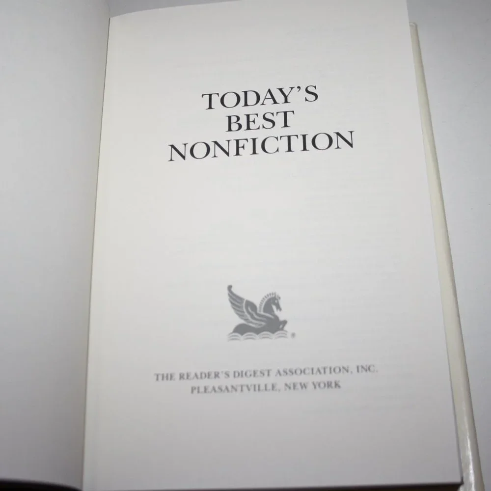 📘 Today’s Best Nonfiction · 1993 Hardcover · Reader’s Digest (ba)